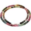 Lebensquelle Plus Tormalina multicolore collana di perle sfaccettate, elegante collana 45 cm