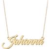 UMAGICBOX Collana con nome personalizzato squisito | 14 stili di polizia a scelta | ciondolo in acciaio inossidabile placcato oro 18 K e argento Sterling da personalizzare | idea regalo originale da