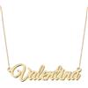 UMAGICBOX Collana con nome personalizzato squisito | 14 stili di polizia a scelta | ciondolo in acciaio inossidabile placcato oro 18 K e argento Sterling da personalizzare | idea regalo originale da