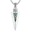Friggem Collana Vichingo, Martello di Thor/Odino/Valknut/Corvo di Ciondolo in argento sterling 925, Collana Rune Nordiche Gioielli Amuleto Regali per Uomini Donne