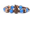 TIANXIAOQWE Braccialetto buddista da 10 mm con perline di pietra naturale in legno di sandalo, rosario, bracciale da donna e uomo con perline di zucca, Pietra Vetro Pietra Smalto Vetro, Zirconia