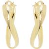 DelPia Del Pia, Orecchini in Oro 18kt e Argento Sterling 925 (Giallo, 30mm)