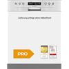 Exquisit Lavastoviglie da incasso EGSP9414-EB-030D inox | Lavastoviglie parzialmente integrata 60 cm | Aquastop | InnoWash |14 controsoffitto | Lavastoviglie parzialmente integrata 60 cm
