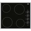 Beko HIC 64100 X Glaskeramikkochfeld, 60 cm breit, 4 Kochzonen, Restwärmeanzeige, Rahmen, 6 Kochstufen, schwarz