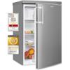 Exquisit KS16-V-H-040E Standkühlschrank, 55 cm breit, 127 L, LED Beleuchtung, inoxlook
