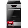 Amica SHI 905 150 E/fornello elettrico, a induzione, design fine, acciaio inox, 50 cm, classe di efficienza energetica A