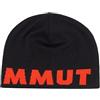 Mammut Berretto con Logo, Nero, Taglia Unica