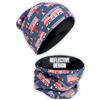 HECKBO Set invernale berretto e scaldacollo bambini pompieri pile caldo 8-12 anni cappello e sciarpa ideali per inverno 55-60 cm