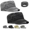 CWENDANER Cappello Unisex in Stile Militare, Berretto Militare, Casuale Sport Vintage Baseball cap, Regolabile Cappello Visiera Piatta in 100% Cotone per Circonferenza della Testa 55-59cm