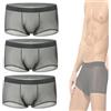 Generico Niksy Underwear, Boxer Trasparenti UltraSottili da Uomo Niksy in Seta ghiacciata, Traspiranti, freschi