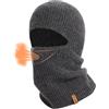 ACUSHLA Passamontagna 100% lana merino per uomo donna inverno maglia sci maschera viso, grigio scuro, Taglia unica