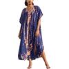 L-Peach Cardigan Lungo Kimono Boho da Donna Spazioso Loungewear Oversize Kaftan Abito da Spiaggia Copricostume