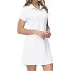 MoFiz Vestito Polo Donna Manica Corta Estate Sportivo Tenis Golf Dress