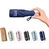 BAODINI Travel Essentials Mini ombrello per borsa con custodia, piccolo compatto protezione solare UV, leggero, piccola tasca, apertura manuale, ombrello per donne, bambini e uomini, adatto per borse