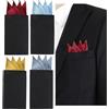 NiceYnn Set di 4 fazzoletti quadrati da tasca per uomo, triangolari A | Cartone Regolabile Costume Costume Giacca Formale Matrimonio