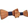 HZQIFEI 2 papillon in legno, papillon in legno, per bambini, uomo, per feste, matrimoni, cerimonie