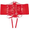 HOBBIESAY 1 pz elegante bustiers vita larga donne pizzo corsetto cinture rosso elastico cintura legata waspie per le donne abiti fai da te matrimonio cosplay e accessori decorazione burlesque