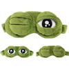 FVBKCOT Mascherina per Dormire, Maschera per Dormire a Forma di Rana, Mascherina Occhi in Morbido Peluche per Viaggio, Regalo Divertente per Bambini Donne e Uomini