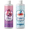 Generico Set 2 Profumatori flaconi per bucato essenza CINDERELLA e DIVA ml.500