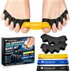 Viexpand 2 Paia Divaricatori Neri In Silicone E 3 Bande Esercitanti Resistenti, Separatore Dita Piede Alluce Valgo Correttore, Set Completo Di Cura Piedi, Per Donne E Uomini