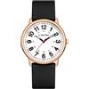 CHEETAH Orologio da Polso Donna con Movimento al Quarzo di Precisione: Orologio Donna con Lancette Luminose e Lancetta dei Secondi - Impermeabile 3ATM con Cinturino in Morbido Silicone