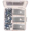 cyclingcolors 30x Vite + Lama Tosaerba tagliaerba Robot Compatibile con Worx WA0190, 7913001601, 3414020, 92000041 (36mm x 18mm x 1,0mm)