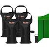 Enzeno Set di 4 sacchi di sabbia per pesi, 54,4 kg, 47 x 24 cm, sacchi di sabbia per gazebo, tenda, ombrellone da giardino