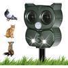 Coves Repellente per Gatti, Dissuasori per Piccioni, Ultrasuoni Repellente Gatti Solare con Flash LED, Ultrasound Repellente per Animali, IP65 Impermeabile per Cani, Uccelli, Topi, Volpi