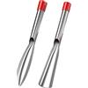 JUCHRZEY 2 Pezzi Set di Attrezzi da Giardinaggio for Trapiantare Piccola Pala Diserbo Scavare il Terreno for Uso Domestico Raccogliere Verdure Rastrello in Acciaio Inossidabile Scavare Verdu