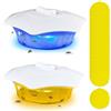Mineup Trappola Per Pulci, 2pcs Trappole Per Pulci Con Luce A LED, Trappola Per Pulci E Cimici Dei Letti Con 20 Dischi Adesivi Inclusi per Soggiorno, Camera da Letto, Cucina