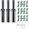 RIEGOPRO SU TIENDA DE RIEGO RIEGOPRO Irrigatore Pack 3 SRM-04. Portata da 4 a 10,7 metri. Raccordo filettato femmina da 1/2". Include set di ugelli e chiave di regolazione.