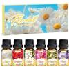 SALKING Floreali Oli Essenziali per Diffusori 6 x 10ML, 100% Puri Naturali Olio Essenziale Profumate per Aromaterapia, Massaggio - Gelsomino, Neroli, Caprifoglio, Peonia, Geranio, Fresia