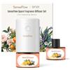 SenseFlow Diffusore di Oli Essenziali SF101 Pro Ultrasuoni Senza Acqua Profumatore per Ambienti, 100% Vegetale, Aroma fino a 120 Giorni, LED, Ideale per Casa, Hotel e Studio - Citrus Grove Essence