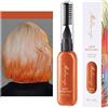 Generico Cera colorata temporanea per capelli, mascara colorato, crema per sopracciglia 1,5 ml, Mascara color fango portatile monouso per feste e cosplay -ITHZ04 (Arancione, 1.5ML)