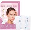 ZOMKIFA 30 Strisce 120 Patch Nastro Lifting Viso Invisibile Trasparente Per Doppio Mento Palpebre Mento Cascante Pelle Cascante Lifting A V Effetto Immediato Applicazione Facile
