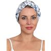 Deresina Headwear Deresina - Fascia per capelli extra larga con croce frontale, in morbido bambù, per alopecia, perdita parziale dei capelli (crema, taglia unica)
