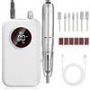 UIHOL Fresa per Unghie Professionale, 45,000RPM Lima Elettrica per Unghie, Touchscreen, con Punta in Ceramica Kit Unghie, Salone Manicure Set e Pedicure Elettrico per Semipermanente Gel