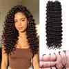 BLUONASI Feather - Uncinetto per capelli miracolosi, 16 pollici, 50 fili, per capelli profondi, per capelli invisibili, miracolosi, per extension per capelli neri (4#, 16 pollici (50 Strands))