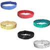 YFTRFR 6 Pezzi Fascia per Capelli con Paillette, Glitterata Vintage Bande Alla Moda Cosplay Accessori Elastica Regolabile per Donne, Sport, Feste, Quotidiani, Squadre, Danza(6 Colori)