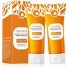 Ycaaeo 2 pezzi Gel Esfoliante Arancione, Gel Peeling All'arancia Naturale, Gel Esfoliato per Il Viso, Pulizia Profonda e Idratazione, Rimuove i Punti Neri e Migliora la Consistenza Della Pelle