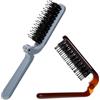 Styquenzer 2 spazzole districanti pieghevoli da viaggio, mini spazzole pieghevoli per capelli, piccole spazzole per capelli con setole di cinghiale, portatili, tascabili, da viaggio, per donne, spazzole compatte