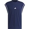 adidas Uomo Basketball all World Sleeveless Tank Shirt, Team Navy Blue 2 / Team Navy Blue 2, XXL
