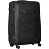 WENGER Prymo Large Valigia Rigida con 4 Ruote, Trolley, Grande, 93 (107) l, Serratura, Uomo Donna, Viaggi Vacanze, Nero, 612538