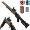 ULUCTROM Fucile a Doppia Canna Giocattolo con 90 Proiettile Morbido per Bambini 8+, Pistola Giocattolo Pistola con Proiettili di Gomma per Giovani, Adolescenti Regalo di Compleanno