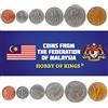 Hobby of Kings Set di 6 Monete dalla Malesia. 1, 5, 10, 20, 50 Sen, 1 Ringgit. 1989-2011