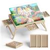 Lubirayi Tavolo puzzle in legno, 3 inclinazioni, 1000 pezzi