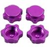 KYEQATY Dadi del Mozzo Esagonali RC 1/8 Dado della Ruota Dell'Auto RC Copertura Antipolvere Compatibile con HSP94762 94886 17mm Viola