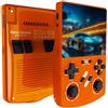 Cloudpower Console di gioco portatile R40XX 128G di archiviazione con schermo da 4 2 pollici compatibile con sistema di supporto per multiplayer arcade (arancione)