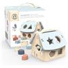 Speedy Monkey - Puzzle di classificazione a Forma di casa con 8 Blocchi - 19,5x17x18,5cm