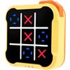 KTCINA Toe Bolt Game 9 x 9 x 2,8 cm Promuove il pensiero veloce reattività memoria elettronica portatile 3 in 1 console da gioco portatile Toe gioco 3 in 1 (giallo)